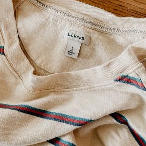 Vintage Crew Neck Multi Stripe L.L. Bean Sweatshirt